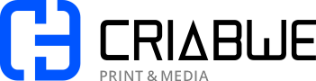 Logo Criabwe – Print & Media, empresa de design gráfico, bordados, impressão, web design e redes sociais em Angola